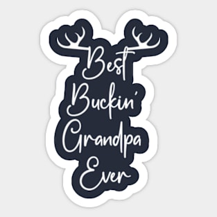 Best Buckin' Grandpa Ever Sticker